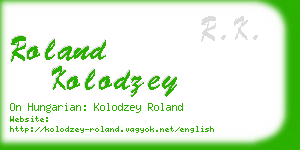 roland kolodzey business card